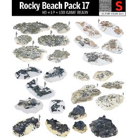 Rocky Beach Pack 17 3D model